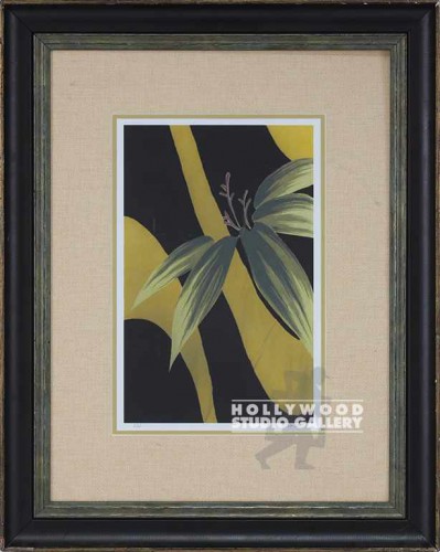 29X23 UTAY TROP.ASIAN LEAVES/GRNBLK