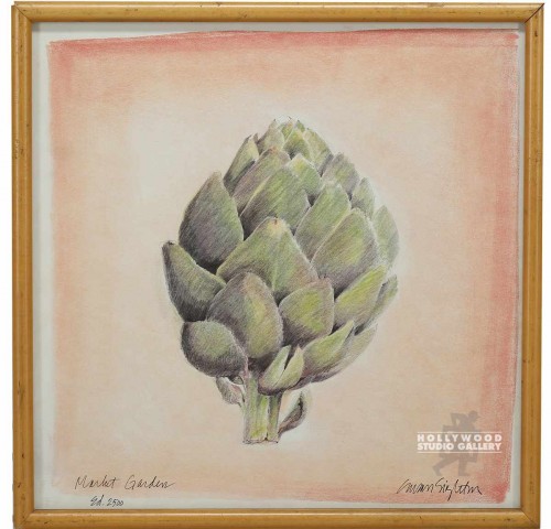 17x17 Singleton Vegetable Sketch