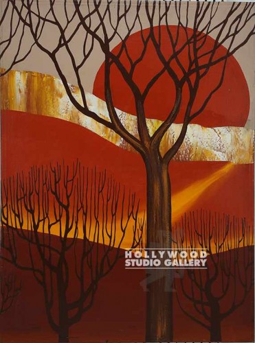 40x30 Orange 60`s Painting