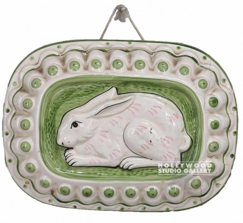 9x12 Ceramic Rabbit Jello Mold