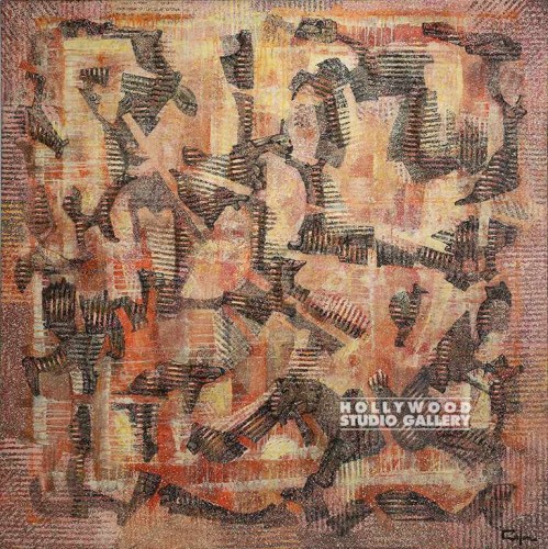 5x5 Carlen/Dream Remnants/Rust/Framed