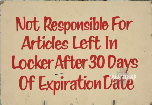 14x20 Not Responsible Lost Article