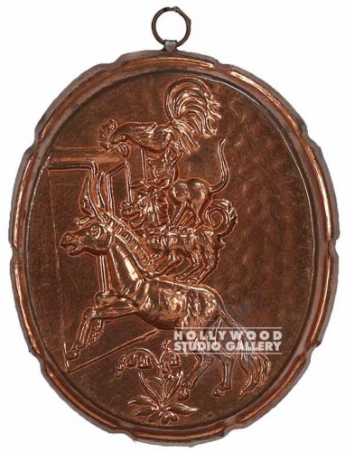 9x7 Round Copper Jello Mold
