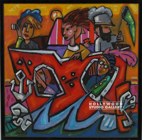 24x24 Cacalano/Ship Of Fools/Canvas