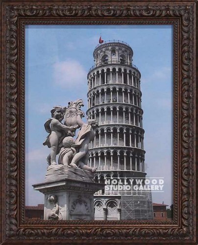 13x10 Leaning Twr Pisa Blck Orn Frm