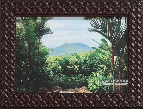 7x9 Tabletop Arenal Volcano Brwn Fr