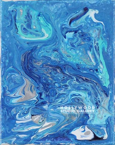 8x10 Ocean Blues Orig. Canvas