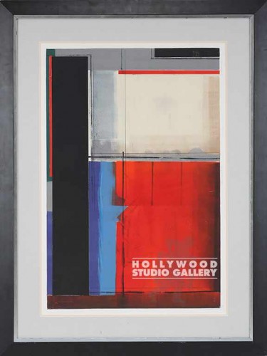 37x49 RED SEA ABSTRACT/BLK-SILVR