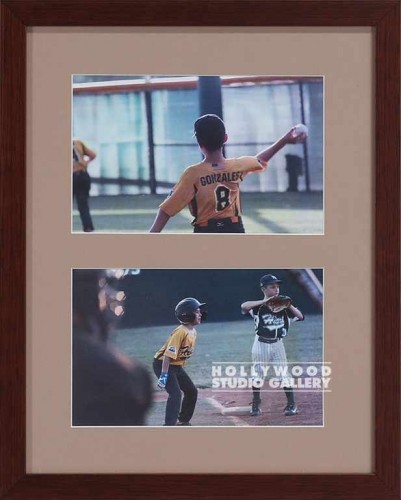 14x11DOUBLE OPN BASEBALL PHOTO BRWN