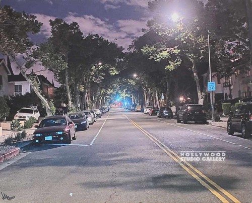 16x20 CITY STREET SCENE PHOTO CNVS