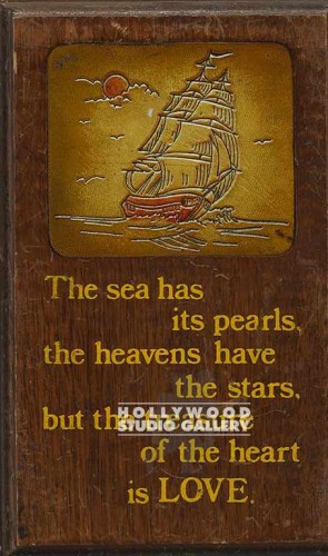 8x5 Sail Ship/Wooden Plaque