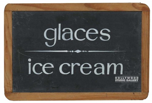 9x12 Chalk Board/Glaces/Ice Cream