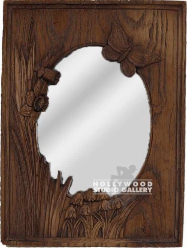 15x11 MIRROR/BUTTERFLY WOODEN FRAME