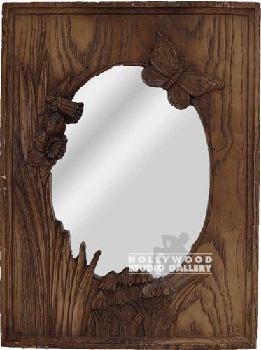 15x11 MIRROR BRWN FRM OVAL OPENNING