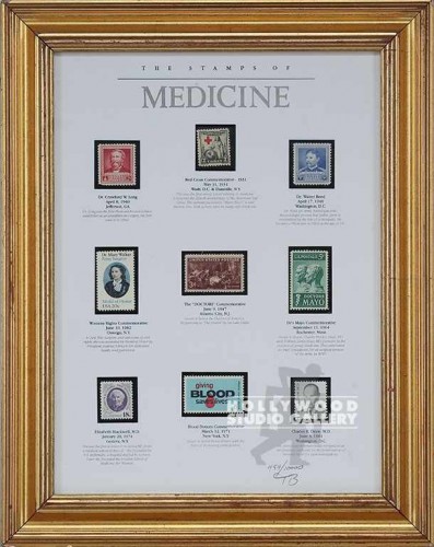 15x11 Medicine Stamps/Framed
