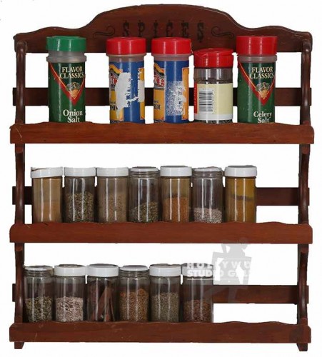 18x17 Wooden 4 Tier Spice Rack