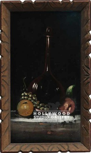 20x11 Fruit & Wine On Black Velvet