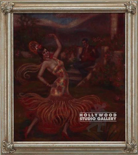 29X26 FlamencoDANCER ON VELVET/FRM