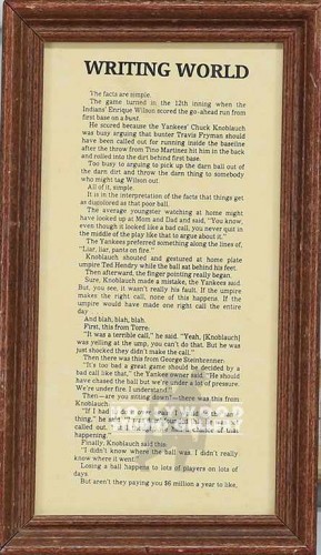 10x6 Writing World/Frmed Article