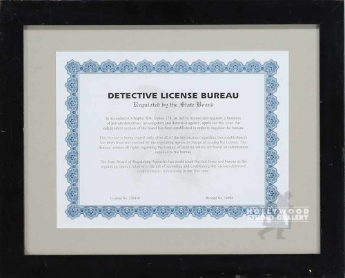 14X17 DETECTIVE LICENSE BUREAU