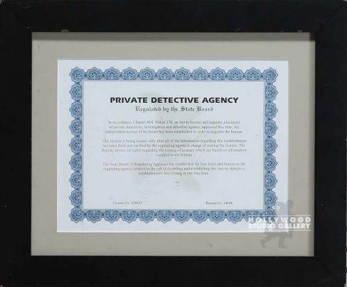 14X18 PRIVATE DETECTIVE AGENCY BLK
