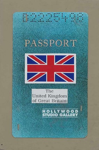 19x13 Faux British Passport/Unframd