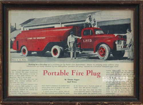 8x10 Portable Fire Plug/Fire Truck