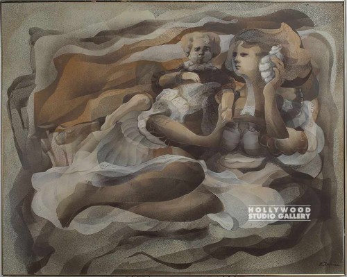 48x61``Carlen Two Reclining Figures