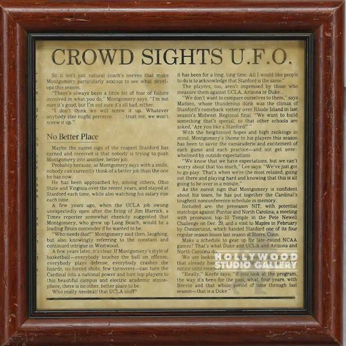 9X9 U.F.O ARTICLE/BROWN FRAME