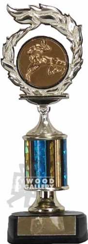 10" BLUE/GOLD FOOTBALL TROPHY