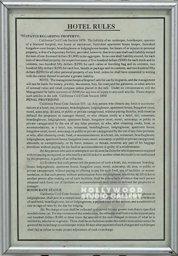 10x7 Hotel Check Out/Silver Frame