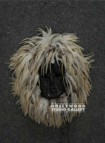 30x22 Mounted Leather Mask/Feathers