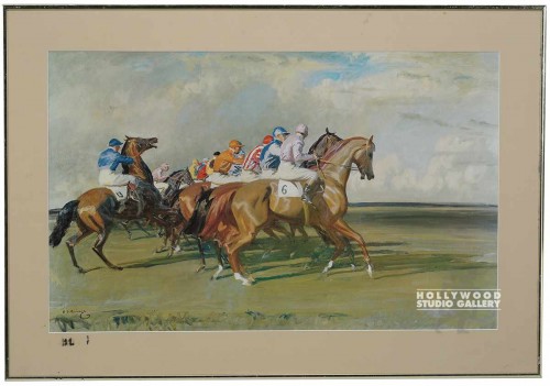 24x34 Jockey & Horse