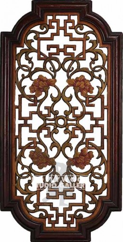 61x31 Wooden Orinetal Carved Screen