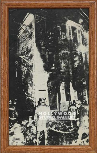 18x11 B/W Fire Fighters/Bldg/WoodFr