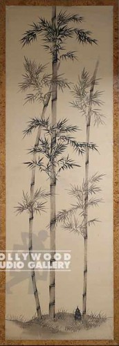 118x40``Large Bamboo Ink Vertical