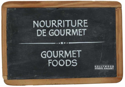 9x13 NOURRITURE DE GOURMET/SIGN/WD