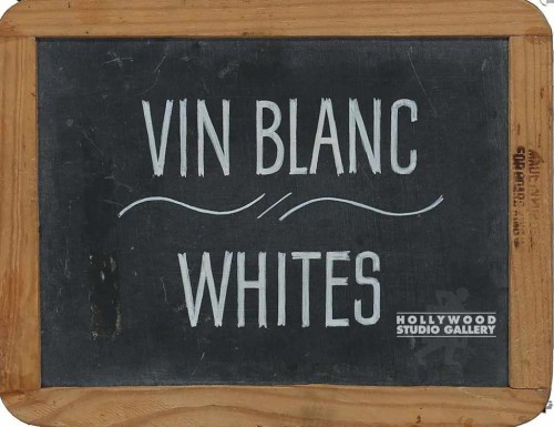 8x10 CHALK BOARD/VIN BLANC/WOOD