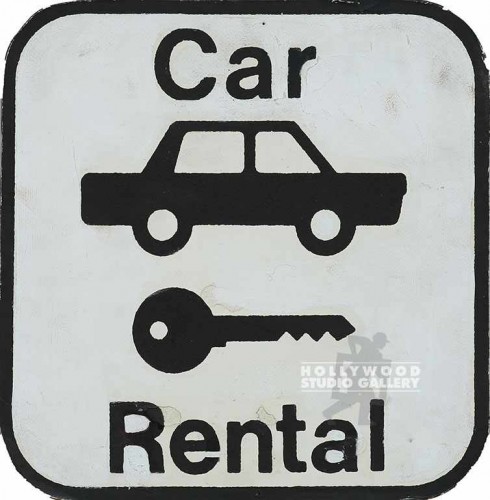 11x11 Car Rental Sign