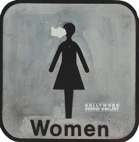 11x11 Women Bathroom Sign