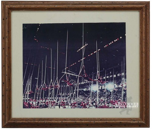 13x15 CIRCUS PHOTO/BROWN FRAME