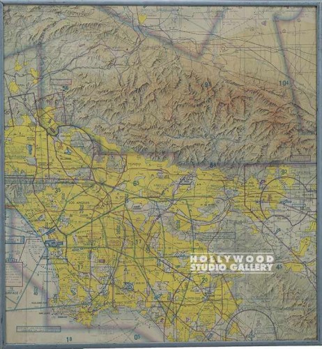 17X16 Framed Air Map