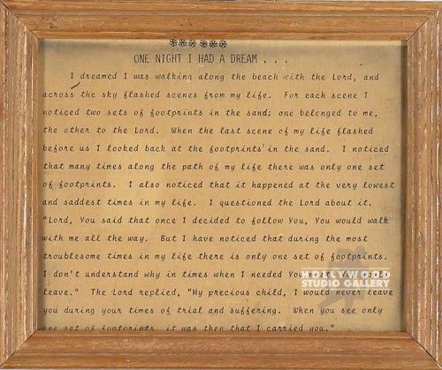 10x12 ONE NIGHT I HAD A DREAM/WOOD