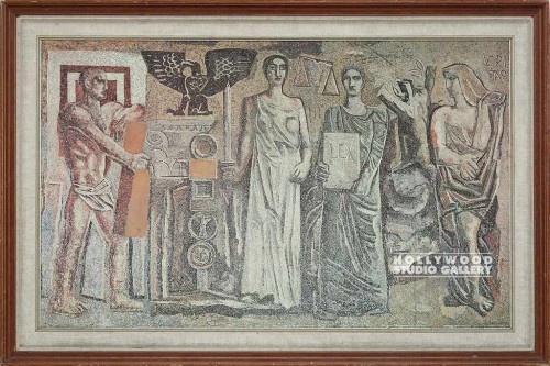 21x30 Legal Classical Mosaic/BrwnFr