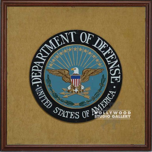 25x25 FRMD DEPT. DEFENSE SEAL BRWN