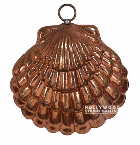 5x6 COPPER SEASHELL JELLO MOLD