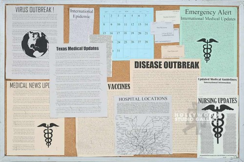 36x25 Bulletin Board w/Plexi
