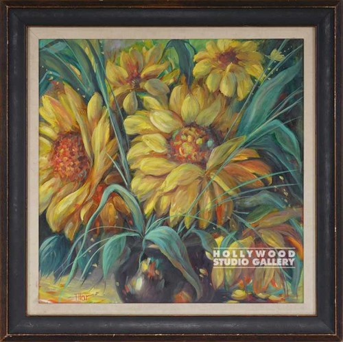 32X31 PILAR BOLD YELLOW FLORAL/BRN
