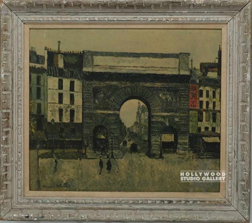 24x31 French Street Scene/Bleach Wd