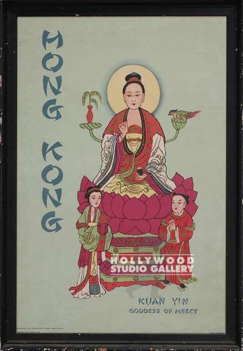 33x23 Kuan Yi Goddess Of Mercy/Blck